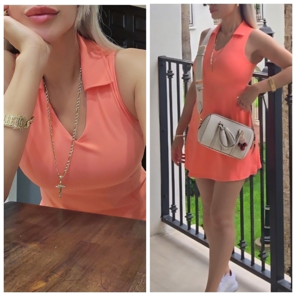 Dresses & Skirts - Meivso Coral Tennis Dress